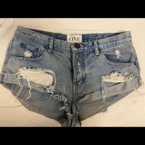 One teaspoon bandit shorts size 28